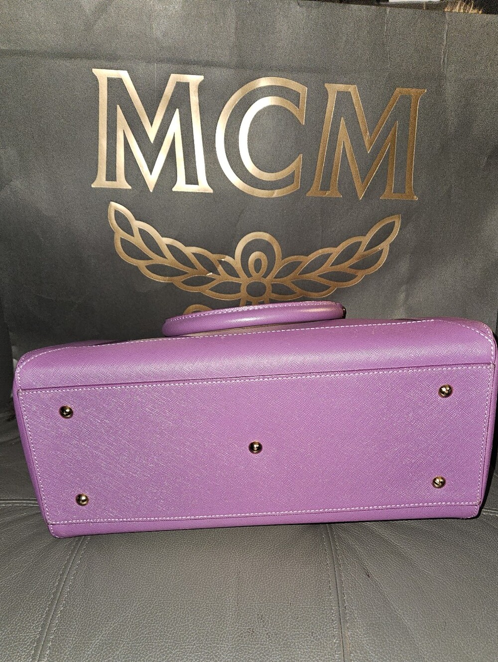 MCM Safiano Leather Large 2way Bag - Picture 8 of 12
